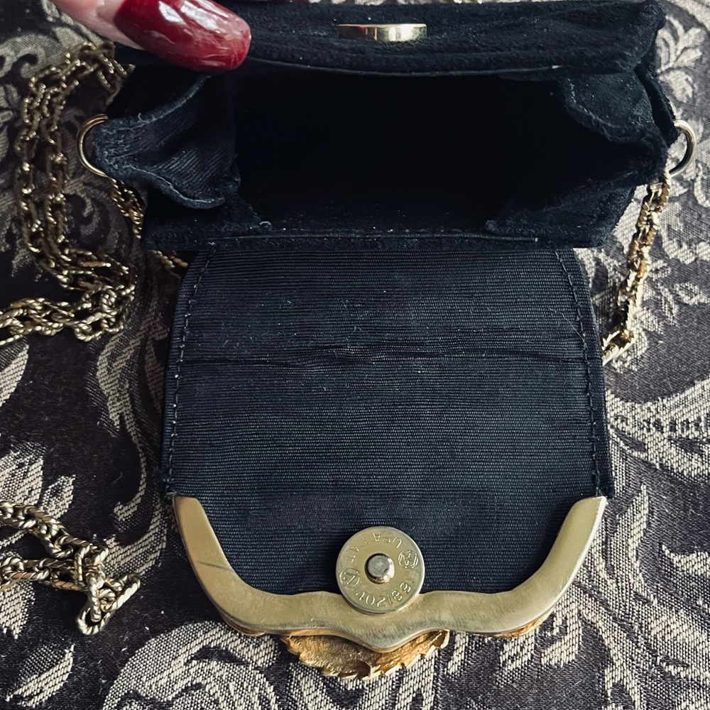 Evening Bag Black Suede - Picture 5 of 7